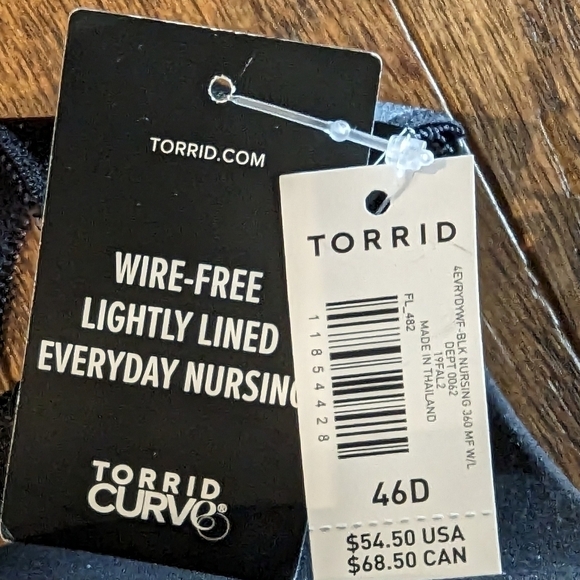 TORRID nursing bra | back smoothing everyday wire free nursing bra | 46D - Picture 10 of 11